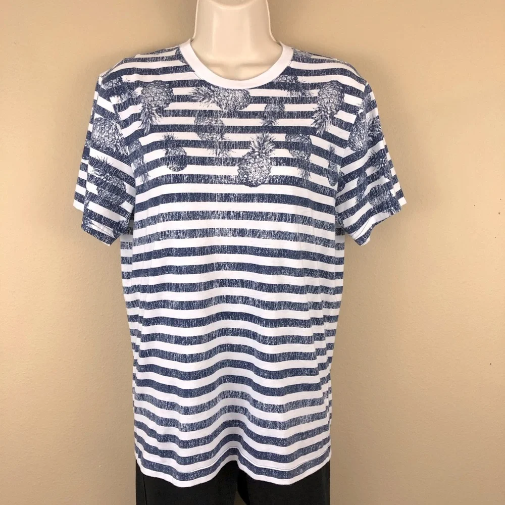 Unisex American Rag Stripe T Shirt - Picture 16 of 16